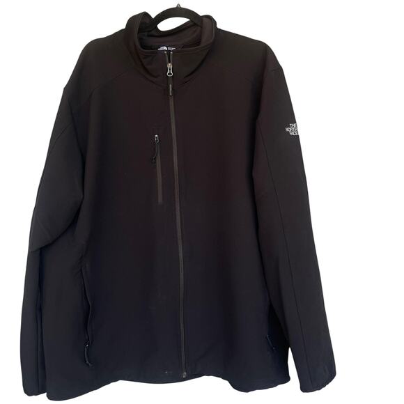 The North Face WindWall Softshell Jacket Mens 2XL Black Windproof NF0A3LGV - Picture 1 of 13
